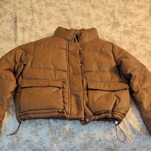 Madden Girl Brown Puffer Jacket